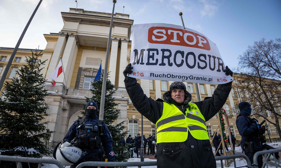 Ūkininkų protestas Lenkijos sostinėje / WOJTEK RADWANSKI / AFP