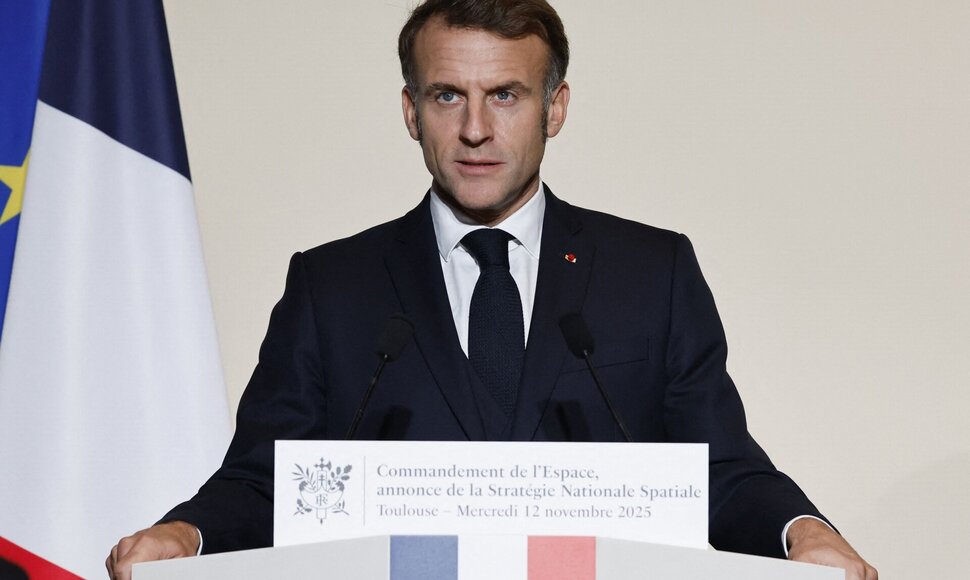 Emmanuelis Macronas / GUILLAUME HORCAJUELO / AFP