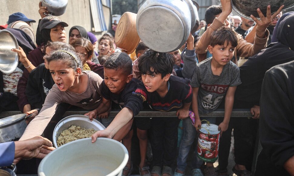 Badas Palestiniečių teritorijoje / EYAD BABA / AFP