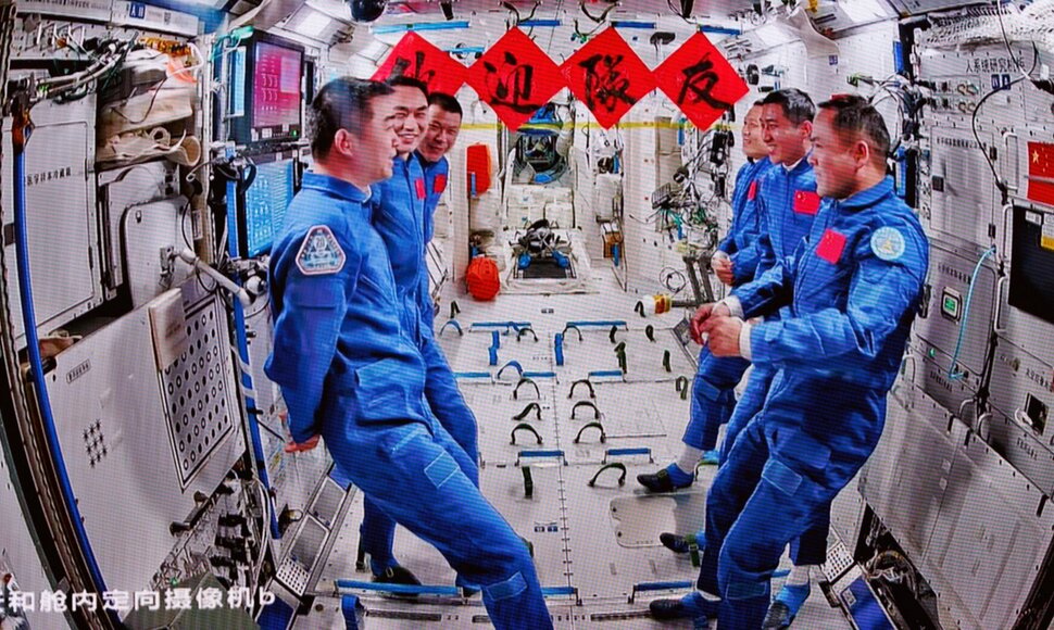 Kinijos astronautai / CHINE NOUVELLE/SIPA / CHINE NOUVELLE/SIPA