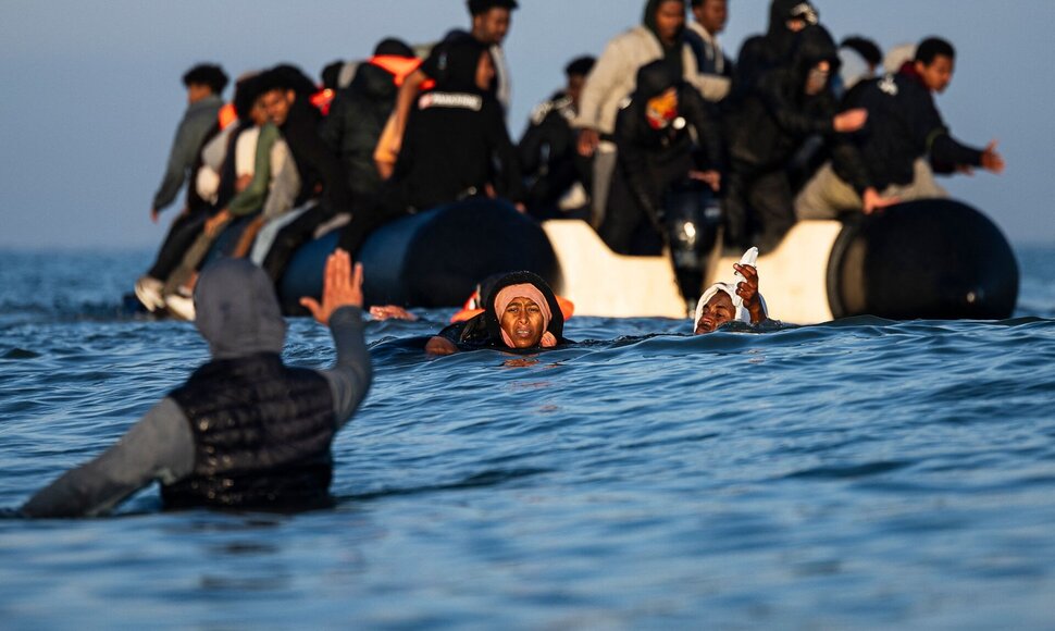 Migrantų valtis  / SAMEER AL-DOUMY / AFP