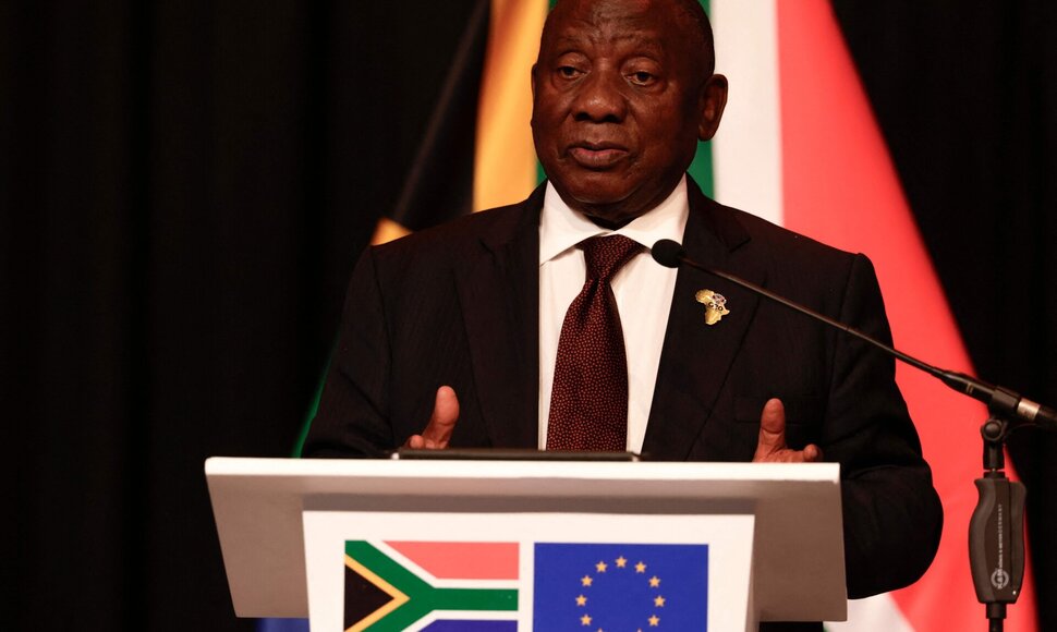 Cyrilas Ramaphosa / GIANLUIGI GUERCIA / AFP