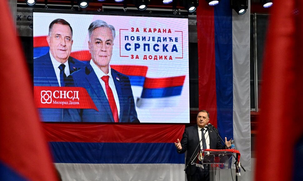 Rinkimai Bosnijos ir Hercegovinos Serbų Respublikoje / ELVIS BARUKCIC / AFP