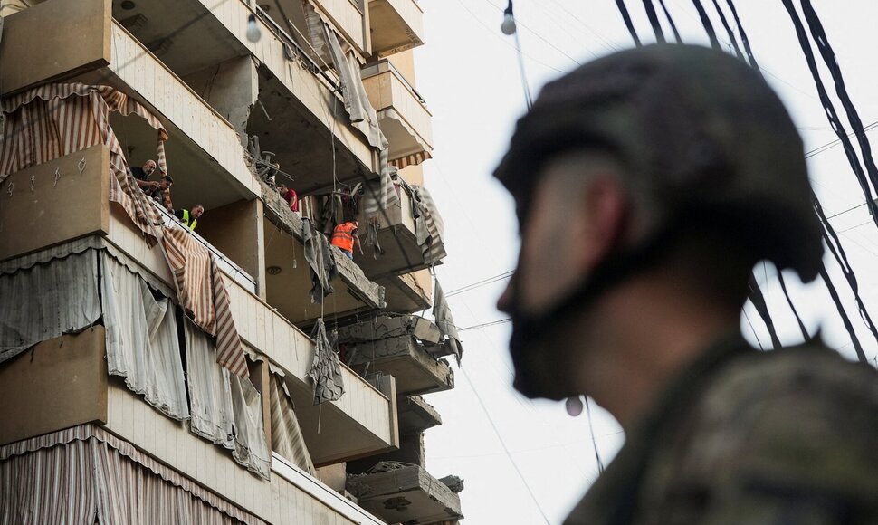 Izraelio smūgio Beirute padariniai / Mohammed Yassin / REUTERS