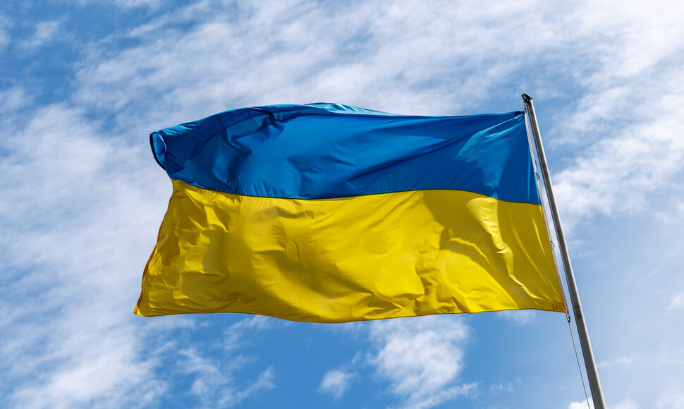 Ukrainos vėliava / Matthias Balk / dpa/picture-alliance