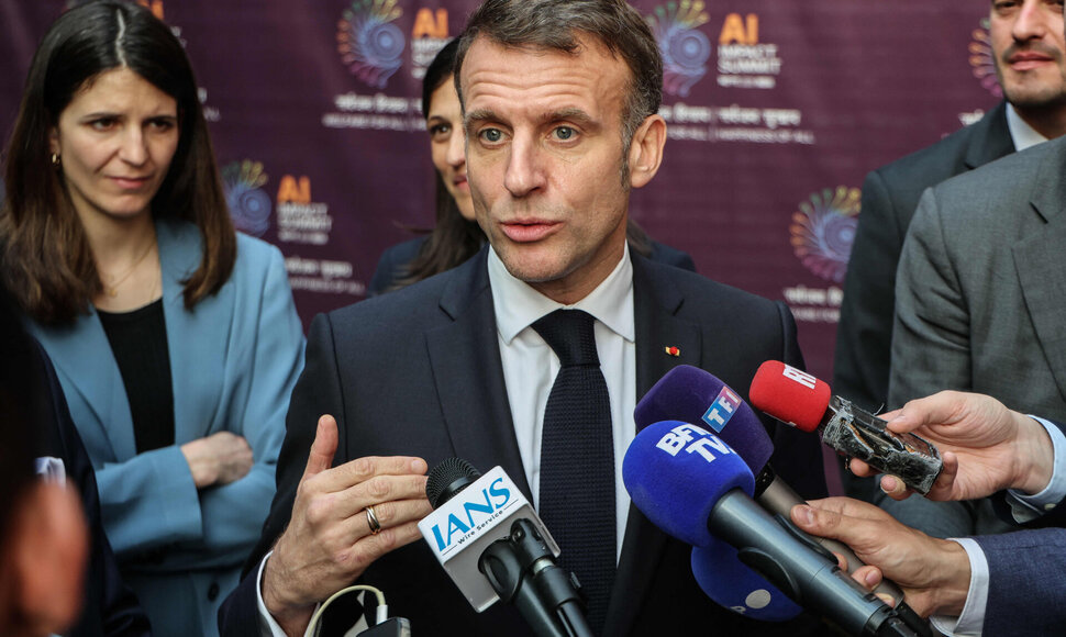 Emmanuelis Macronas / LUDOVIC MARIN / AFP