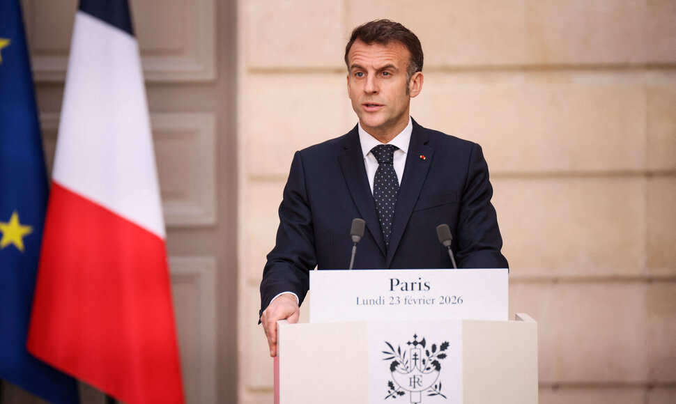 Emmanuelis Macronas / THOMAS PADILLA / AFP