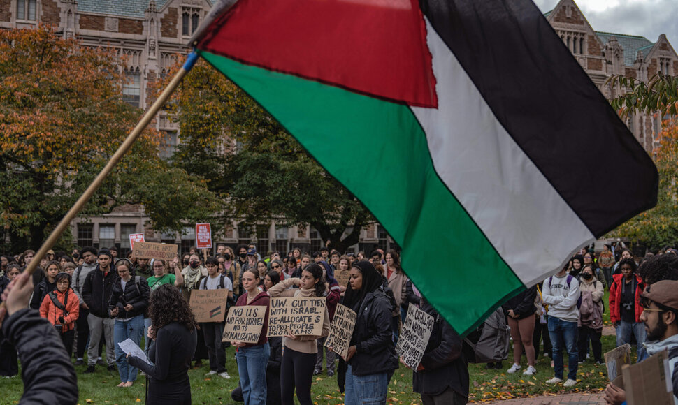 Palestiniečių palaikymo akcija / Chin Hei Leung / ZUMAPRESS.com