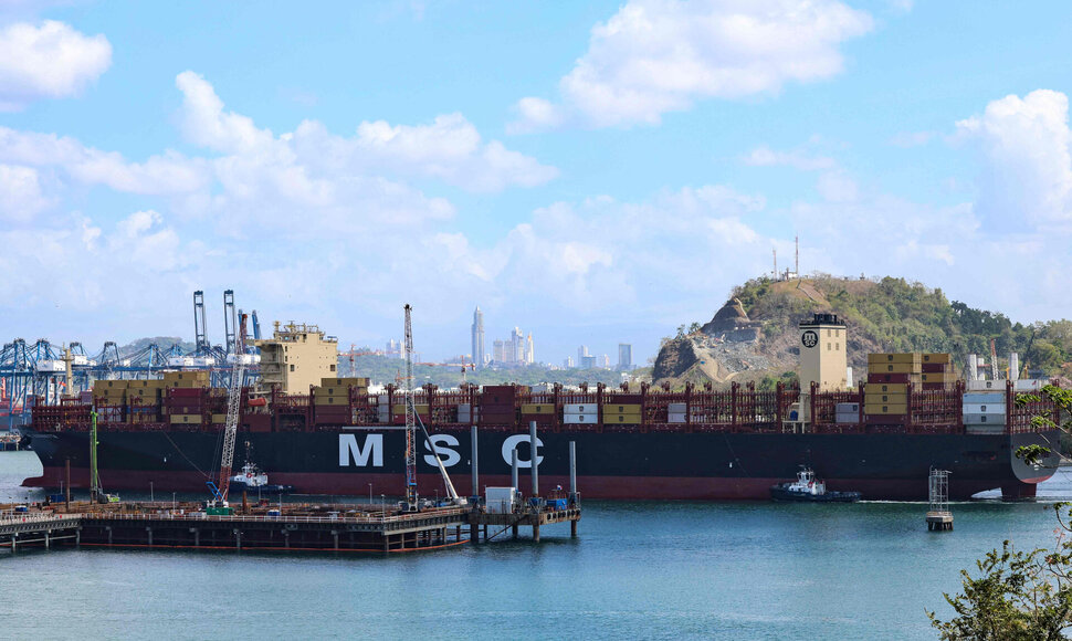 MSC krovininis laivas / MARTIN BERNETTI / AFP