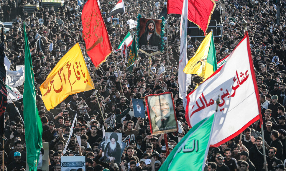 Proiranietiškas protestas Irake / AHMAD AL-RUBAYE / AFP