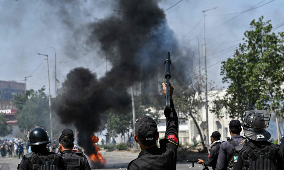 Protestai prie JAV ambasados Pakistane / ASIF HASSAN / AFP