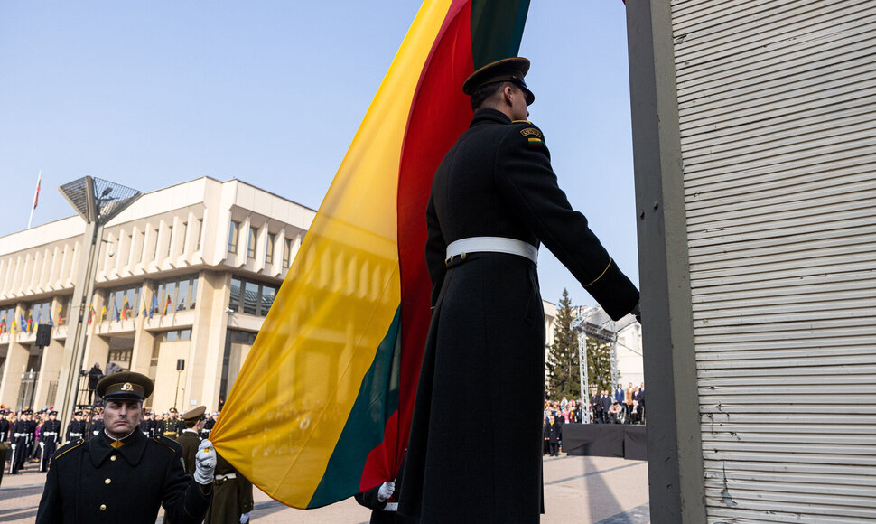 Baltijos valstybių vėliavų pakėlimo ceremonija / Paulius Peleckis nuotr.