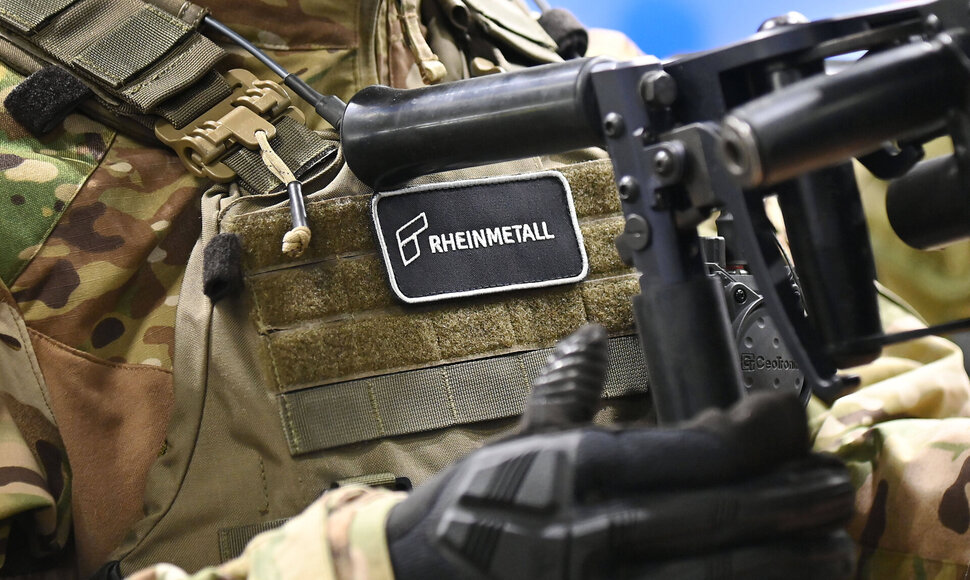 &bdquo;Rheinmetall&ldquo; logotipas / IMAGO/Frank Hoermann / SVEN SIMON / IMAGO/Sven Simon