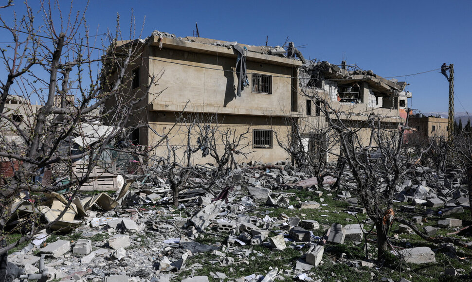 Izraelio smūgio Libane padariniai / Mohamed Azakir / REUTERS