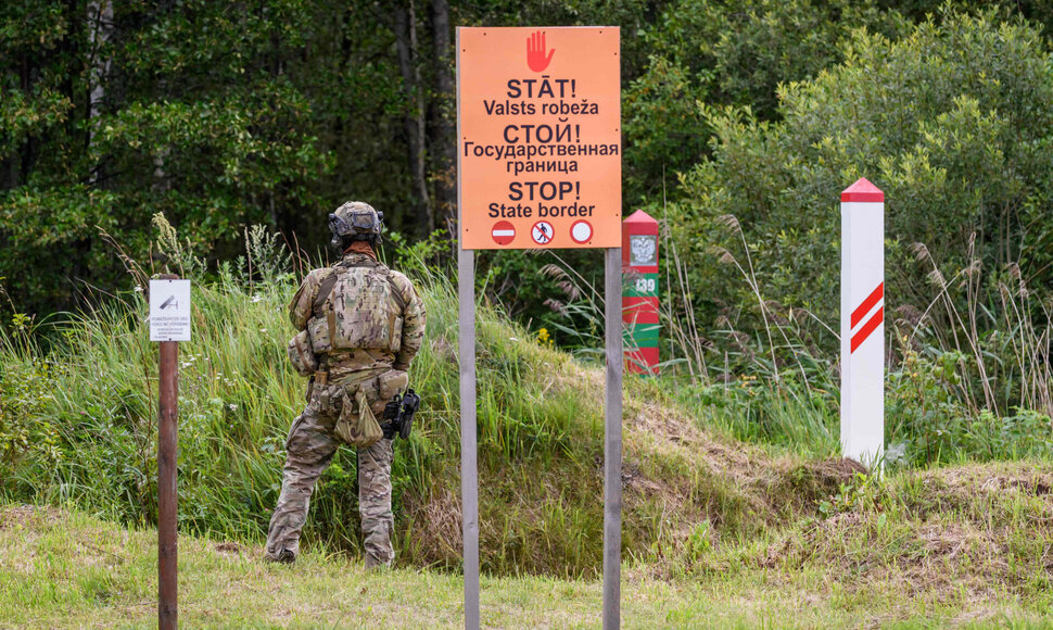 Latvijos pasienis su Rusija / GINTS IVUSKANS / AFP