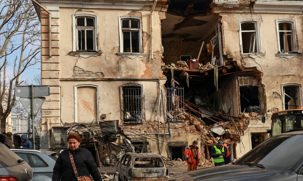 Rusijos smūgio Odesoje padariniai / Nina Liashonok / REUTERS