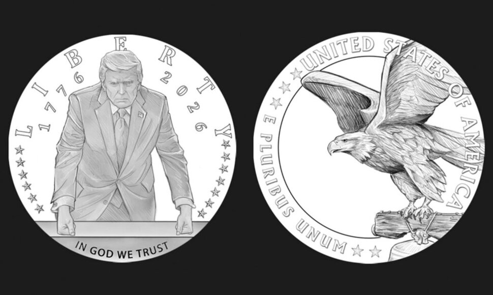 Donaldo Trumpo vardinė moneta / CAP/PLF / ? U.S. Treasury via Capital Pictures