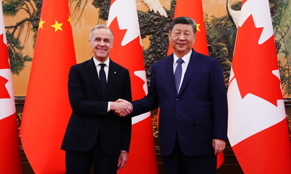 Markas Carney ir Xi Jinpingas / Sean Kilpatrick / ZUMAPRESS.com