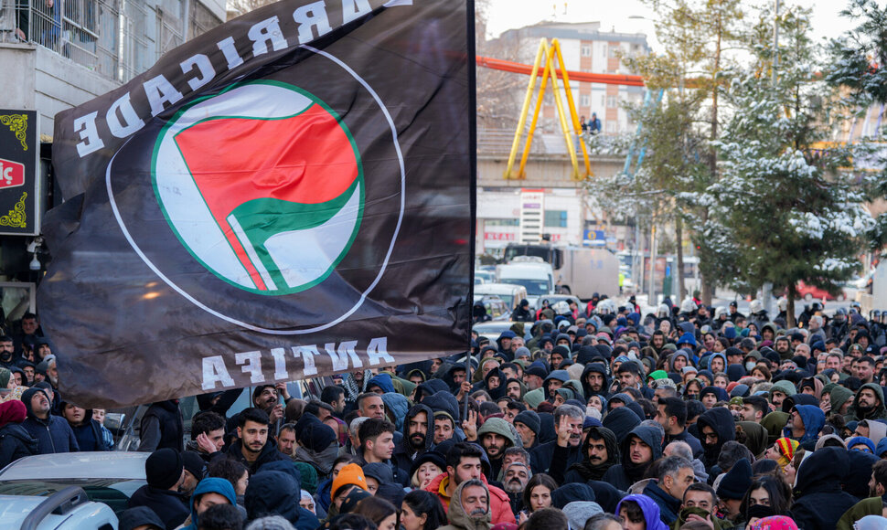 Prokurdi&scaron;ki protestuotojai Turkijoje / Bilal Seckin/MEI/SIPA / Bilal Seckin/MEI/SIPA