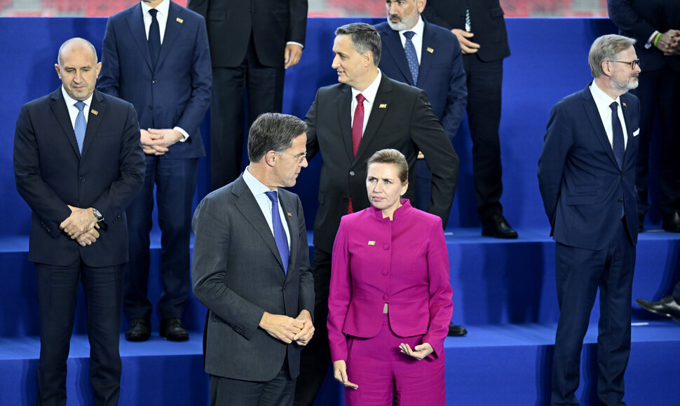 M. Rutte ir M. Frederiksen / / AP