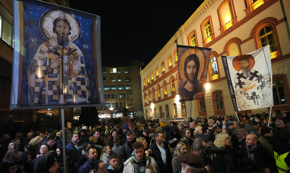 Protestai Belgrade /  / AP