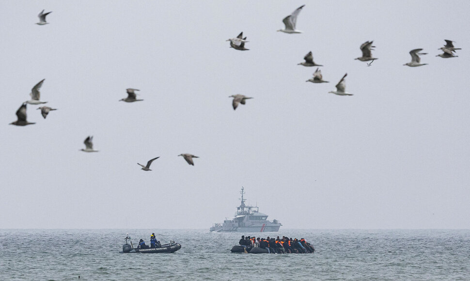 Migrantų valtys / SAMEER AL-DOUMY / AFP