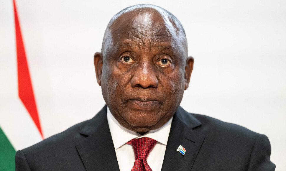 Cyrilas Ramaphosa / ENNIO LEANZA / AFP