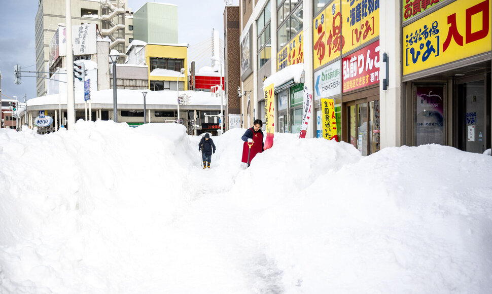Apsnigtas Japonijos miestas / PHILIP FONG / AFP