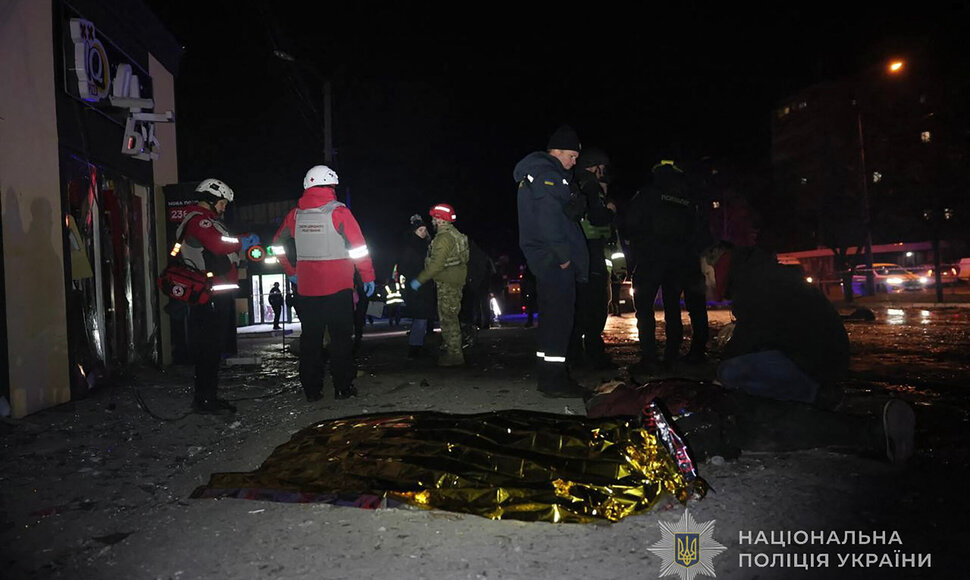 Rusų išpuolis Zaporižioje / HANDOUT / AFP