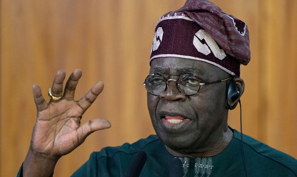 Nigerijos prezidentas Bola Tinubu / / AP