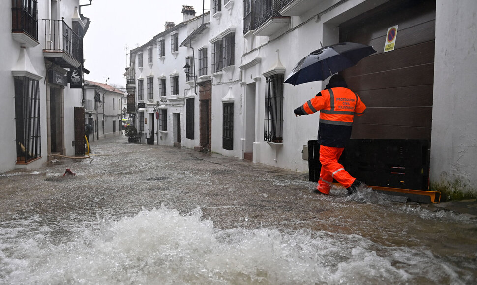 Potvynis Portugalijoje / JORGE GUERRERO / AFP