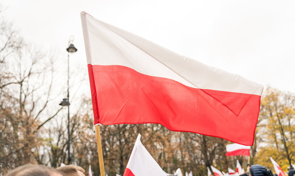Lenkijos vėliava / Marek Antoni Iwanczuk / ZUMAPRESS.com