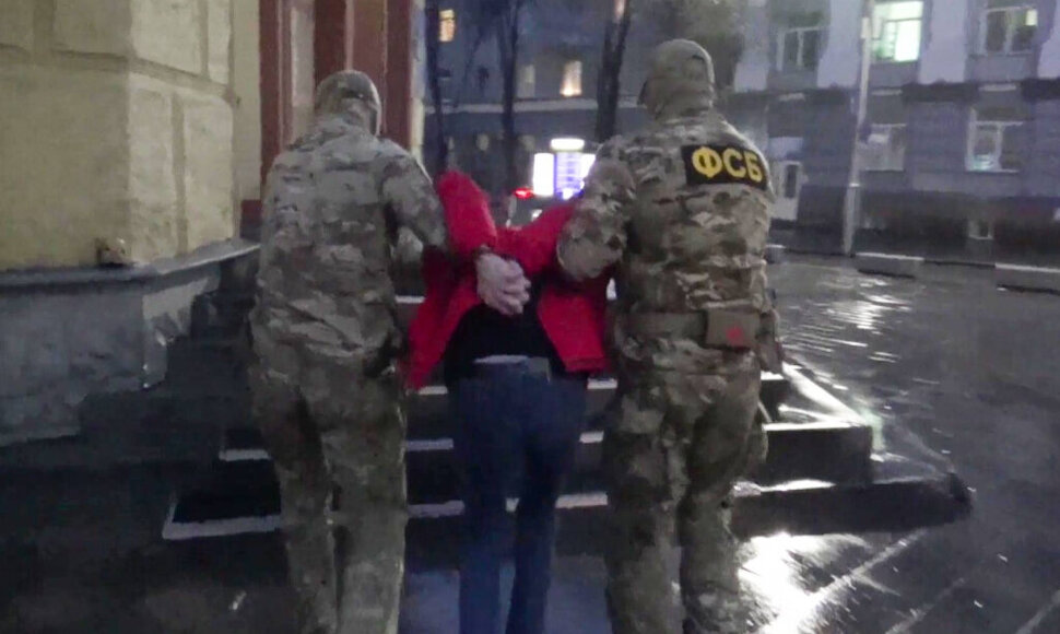 FSB pareigūnų vykdomas suėmimas Rusijoje / IMAGO / IMAGO/SNA