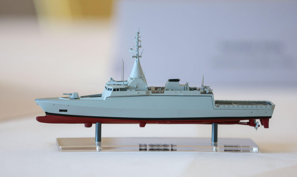 &bdquo;Naval Group&ldquo; fregatos modeliukas / Pixsell photo & video agency