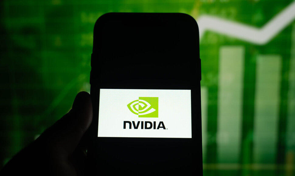 &bdquo;Nvidia&ldquo; logotipas / SOPA Images