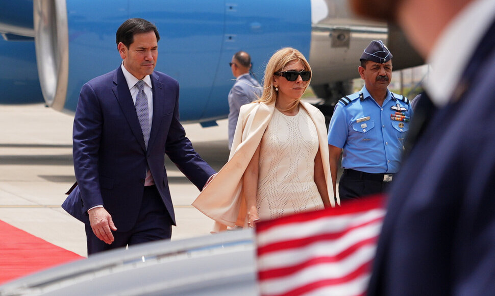 Marco Rubio su žmona / / AP