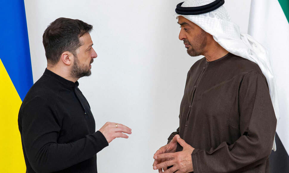 Volodymyras Zelenskis, Mohamedas bin Zayedas al Nahyanas