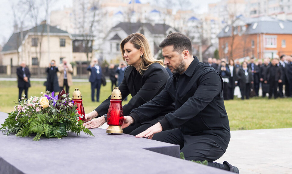 Ukrainoje minimos Bučos žudynių metinės / HANDOUT / AFP