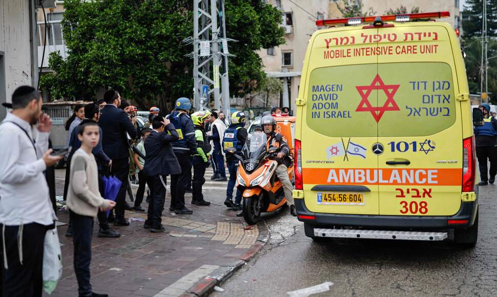 Greitoji pagalba Bnei Brake / MARCO LONGARI / AFP