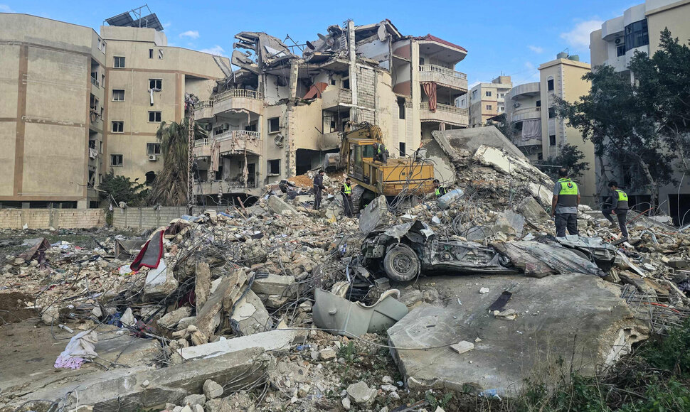 Izraelio smūgių Libane padariniai / KAWNAT HAJU / AFP