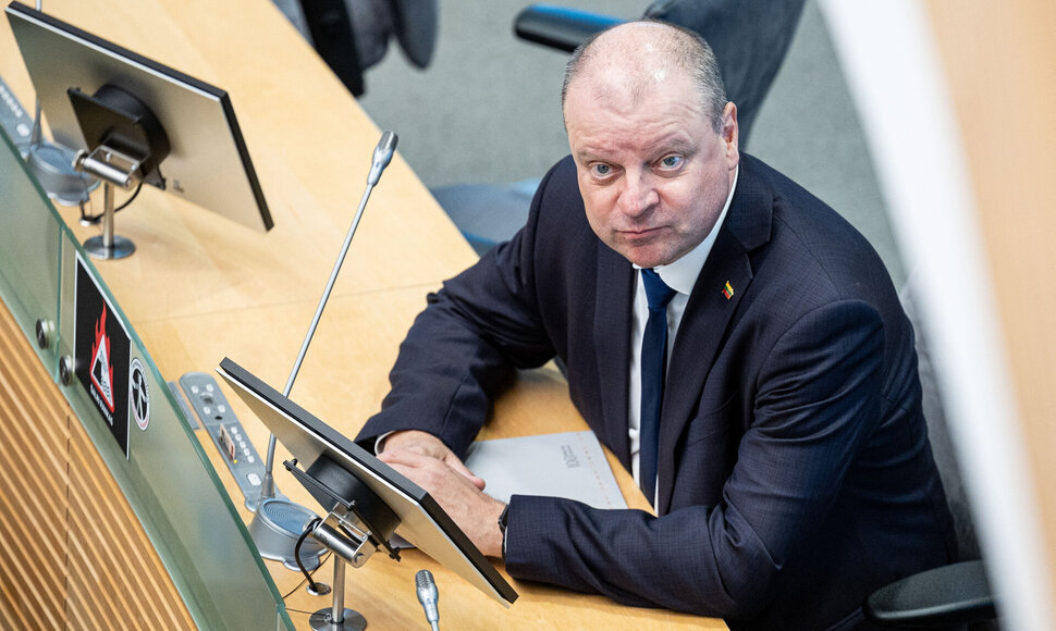 S. Skvernelį vejantis įtarimams / Pauliaus Peleckio / BNS nuotr.