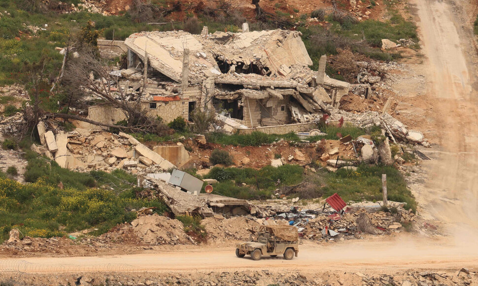 Izraelio ir Libano pasienis / JACK GUEZ / AFP
