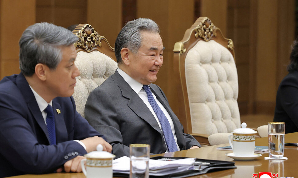 Wang Yi / KCNA / via REUTERS