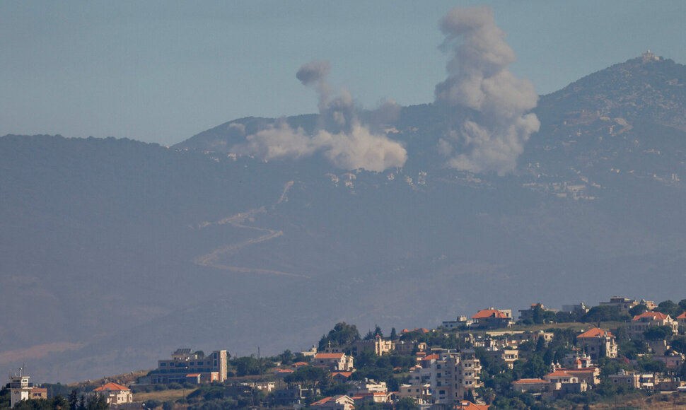 Izraelio smūgių Libane padariniai / JALAA MAREY / AFP