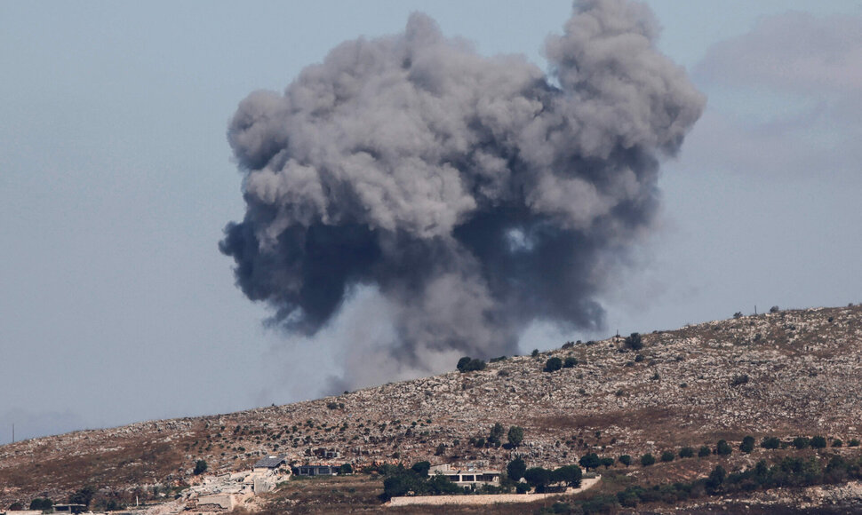 Izraelio smūgių Libane padariniai / - / AFP