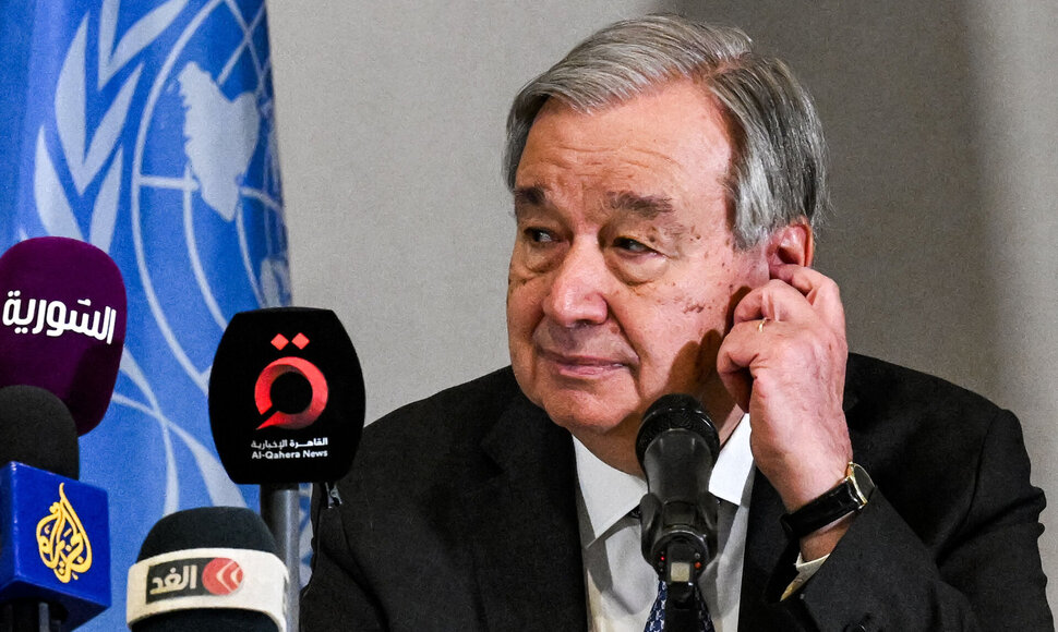 Antonio Guterresas / LOUAI BESHARA / AFP