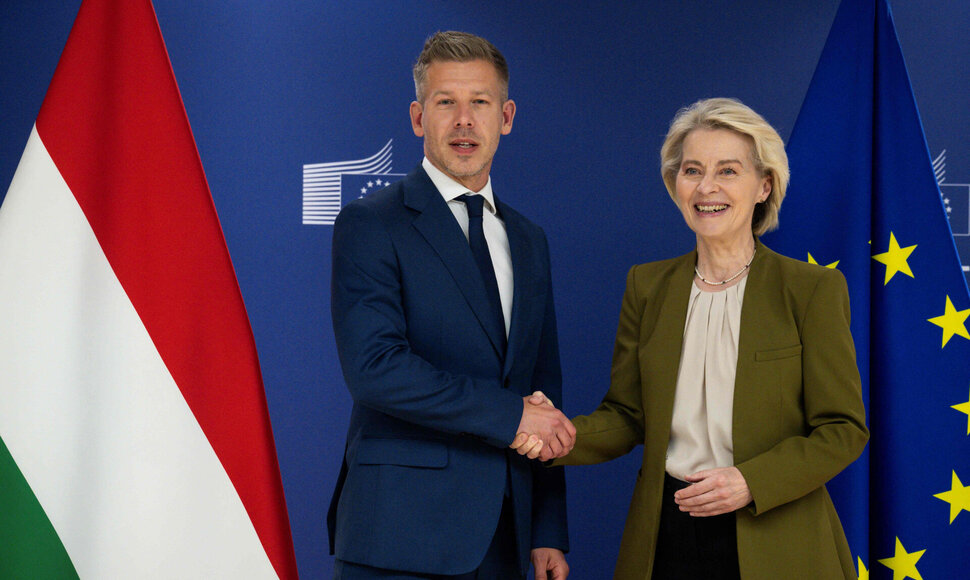 P. Magyaras ir U. von yer Leyen / JOHN THYS / AFP
