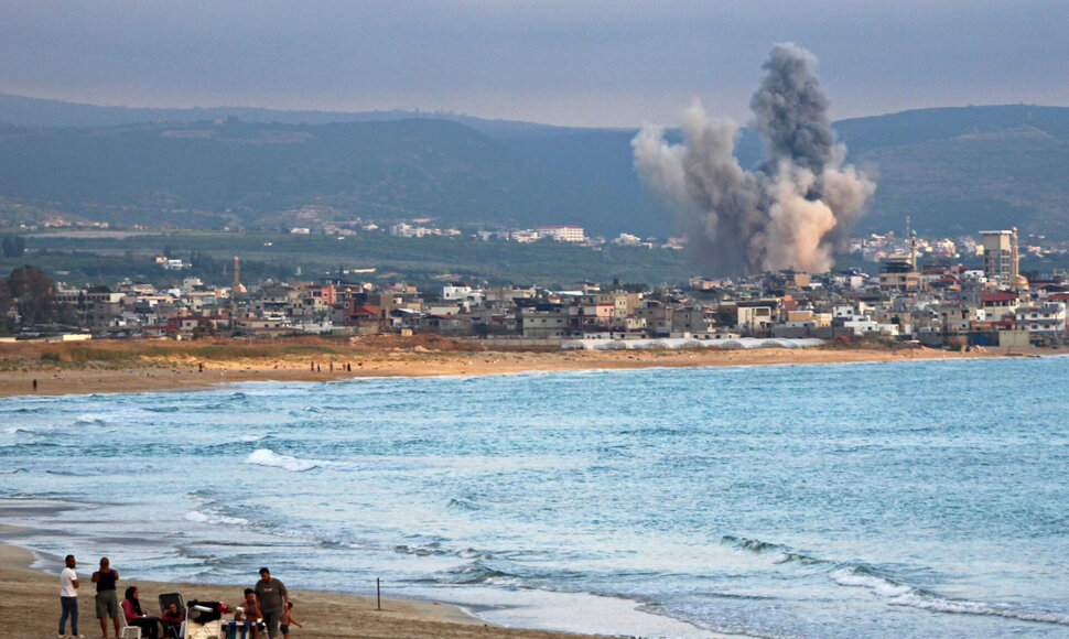 Izraelio smūgis Libane / KAWANT HAJU / AFP
