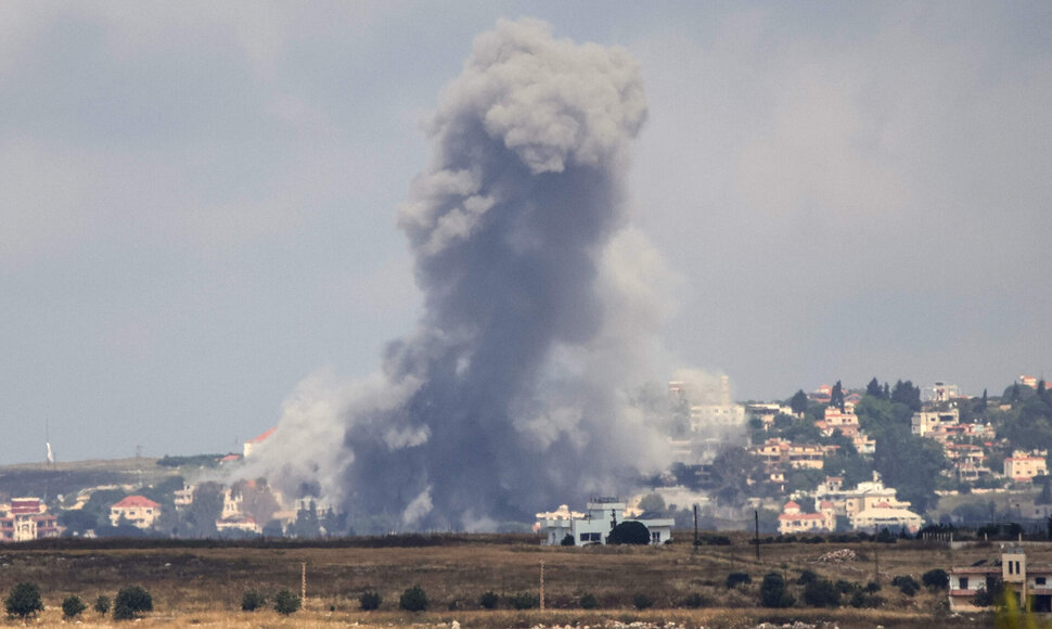 Izraelio smūgio Libane padariniai / - / AFP