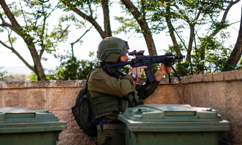 Izraelio karys pasienyje su Libanu / JALAA MAREY / AFP